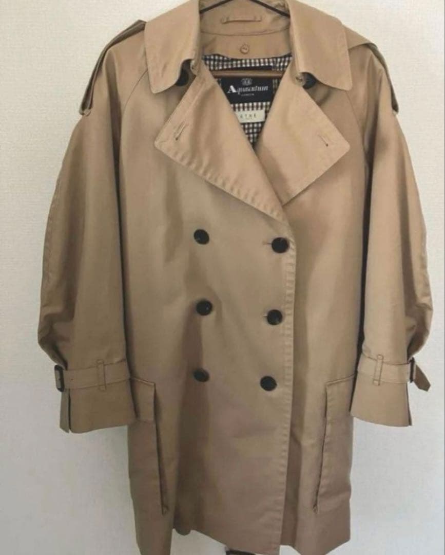 定価176,000-Aquascutumn×ETRETOKYOフーディートレンチ