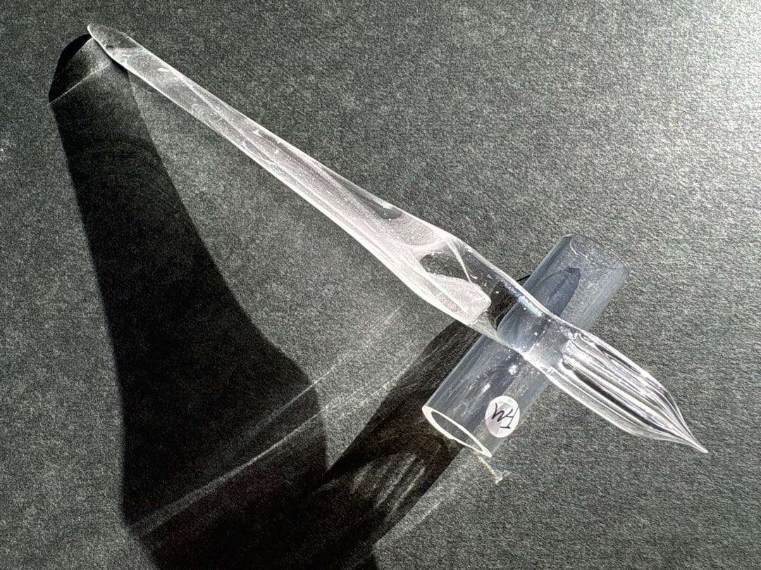 【新品未使用】ガラス工房aun ガラスペン　ダイヤモンドダスト