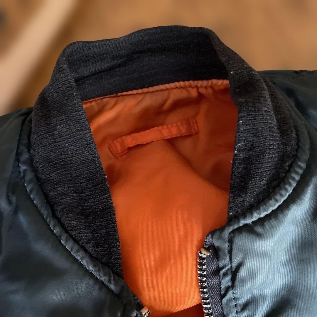 80s ALPHA INDUSTRIES MA-1 USA製 IDEALジップ紺