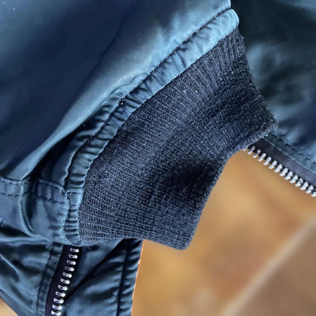 80s ALPHA INDUSTRIES MA-1 USA製 IDEALジップ紺