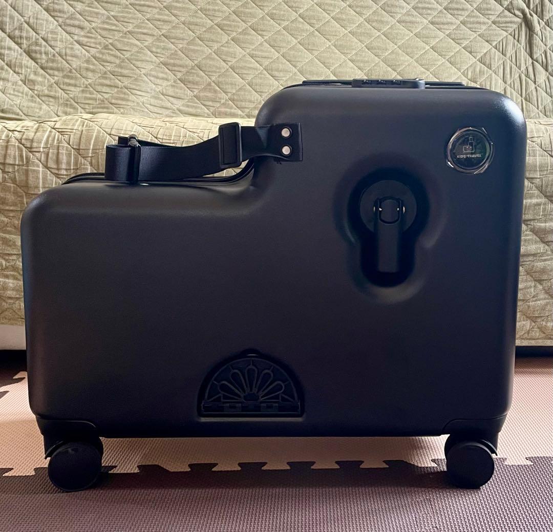 キッズトラベルmini ブラック ノリッコ　子どもが乗れるキャリーケース