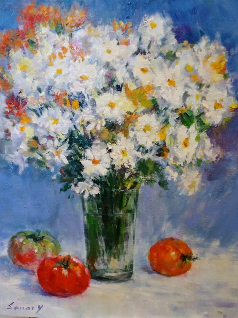 油彩画　「花のワルツ」F6 号　原画