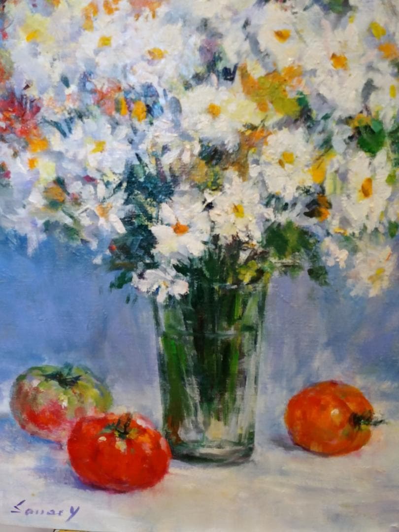 油彩画　「花のワルツ」F6 号　原画