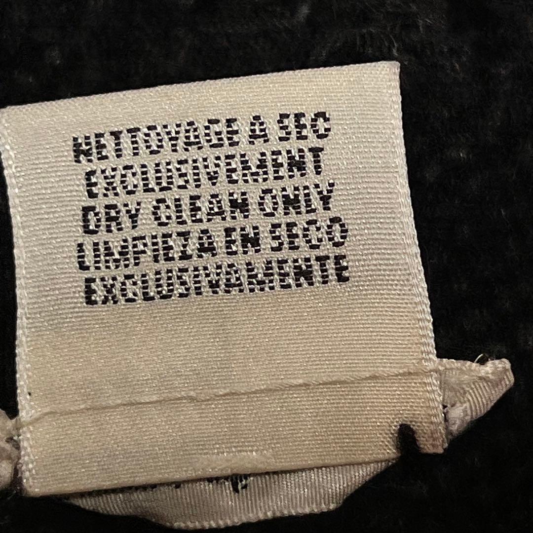 HERMES エルメス カシミヤ ブラック マフラー