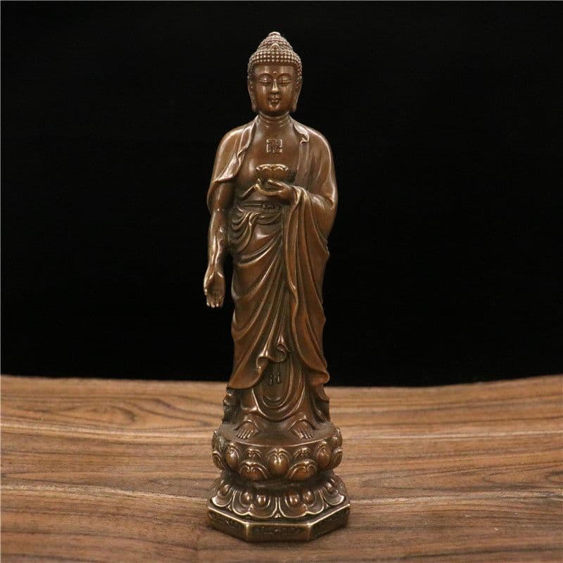 仏教美術 仏像 釈迦牟尼仏 阿弥陀仏 小仏像 銅製 銅器