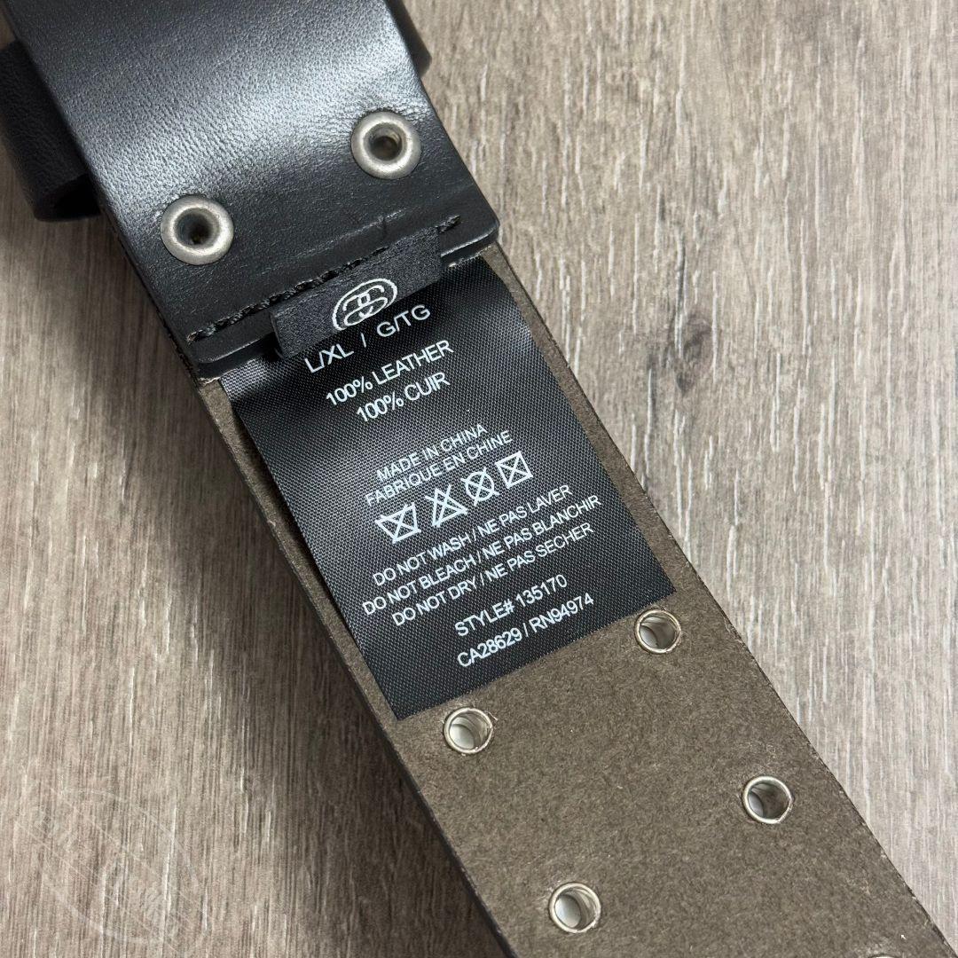 STUSSY 8BALL レザーベルト スタッズ メンズL/XL