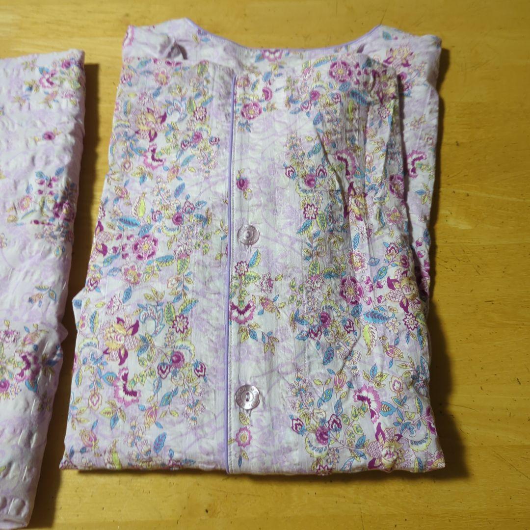 Wacoal  ワコ一ル  ミントン  パジャマ ゜ 長袖 パ−プリル 花柄