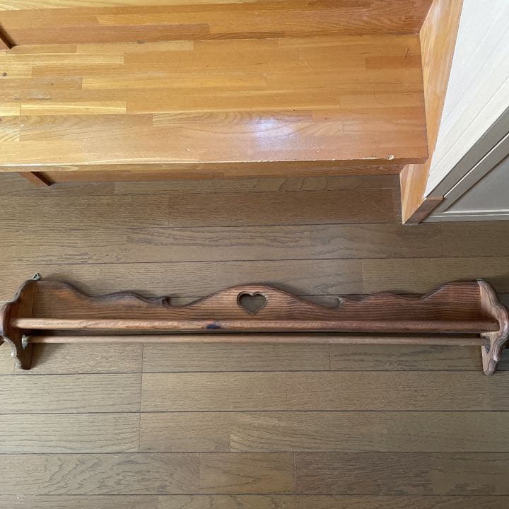 ウッドシェルフ　カーテン付き