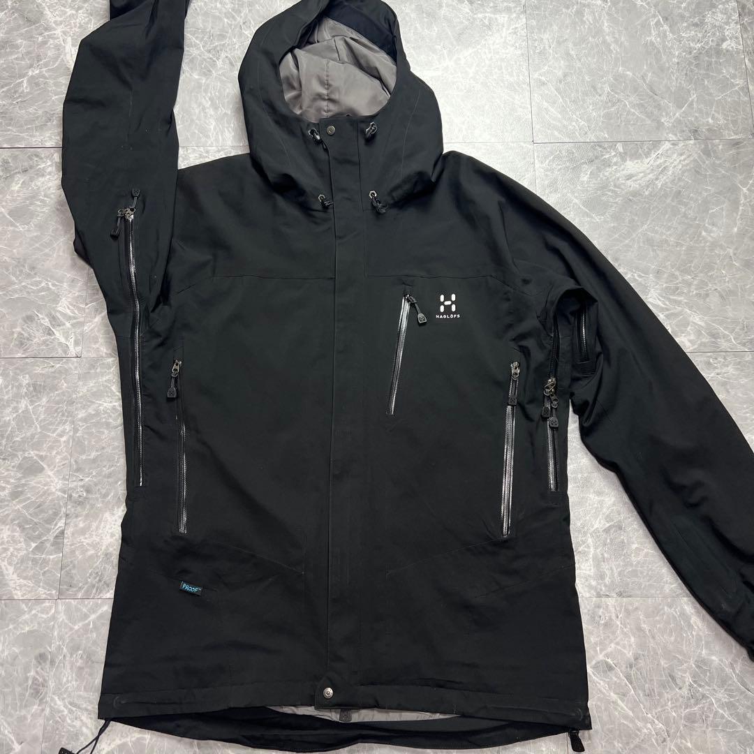 ホグロフス　マウンテンパーカー　ベンチレーション　フード　HAGLOFS 黒　M