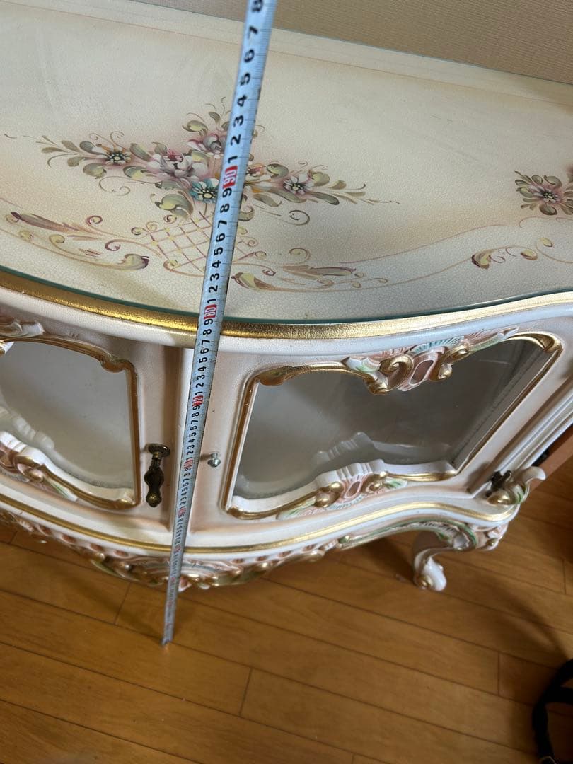 ロココ調キャビネット　他出品の鏡とセットでお使いください