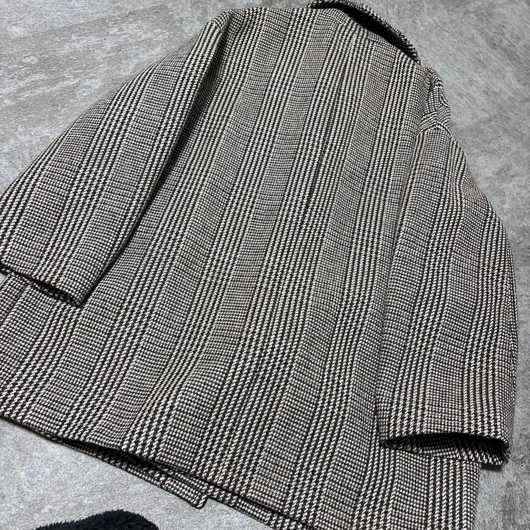 【美品】ジャーナルスタンダードレリュームダブルカラーチェックコートオーバーサイズ