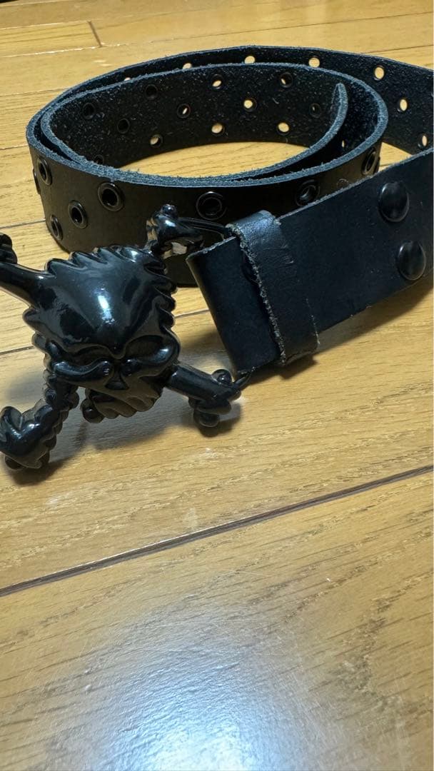 小物 00s oakley skull buckle belt y2k