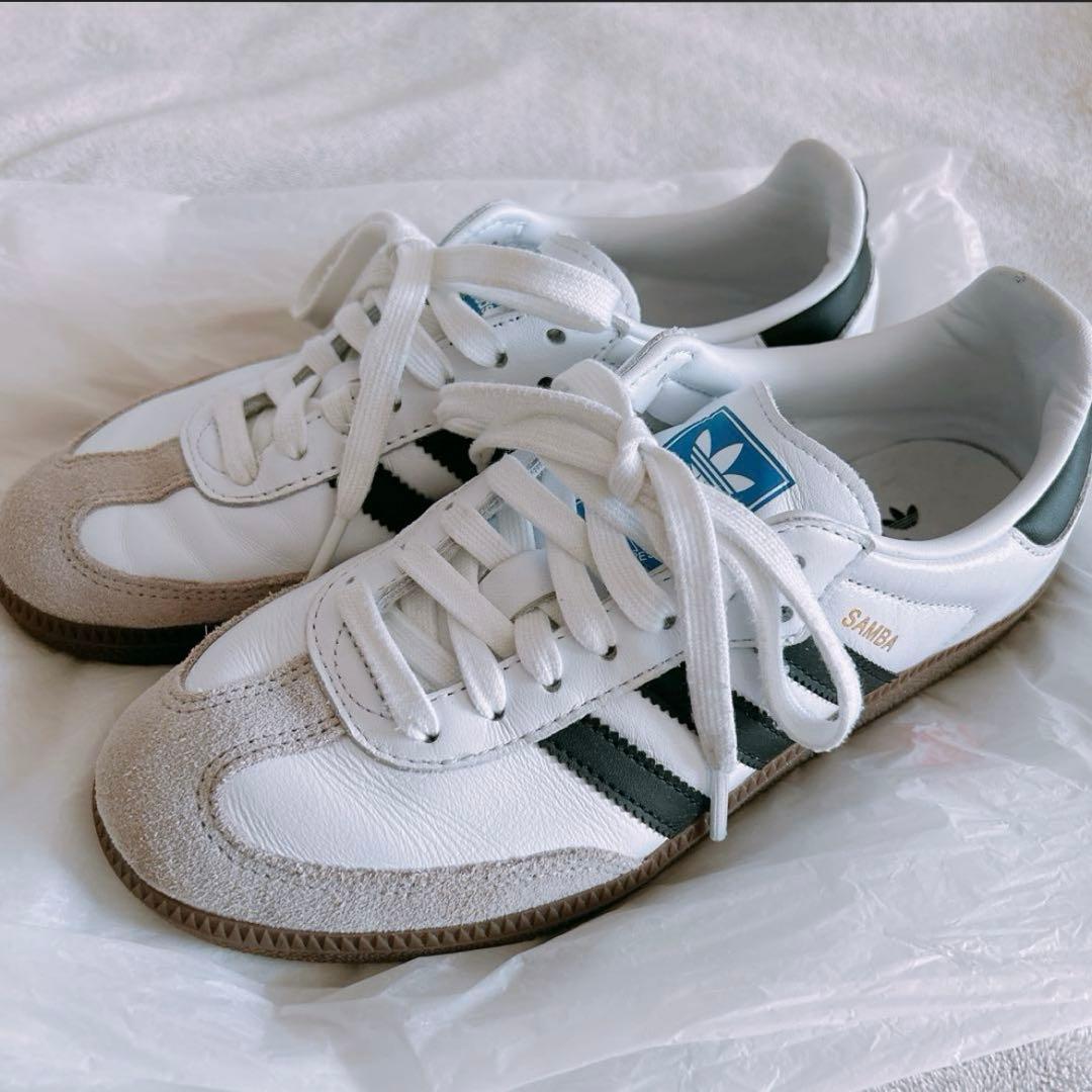 期間限定　ADIDAS/アディダス SAMBA OG サンバ 23.5 ホワイト