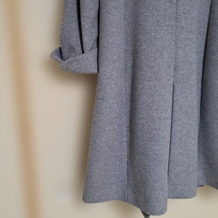 週末限定価格　23区 サイズ38 ライトグレー 羊毛アンゴラ混合コート