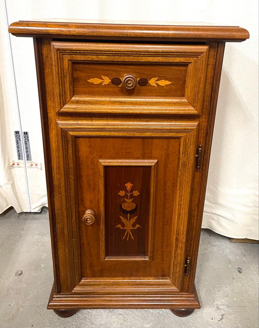 TELスタンド 電話台 クラシック調 片開き　引出し付 イタリア 美品