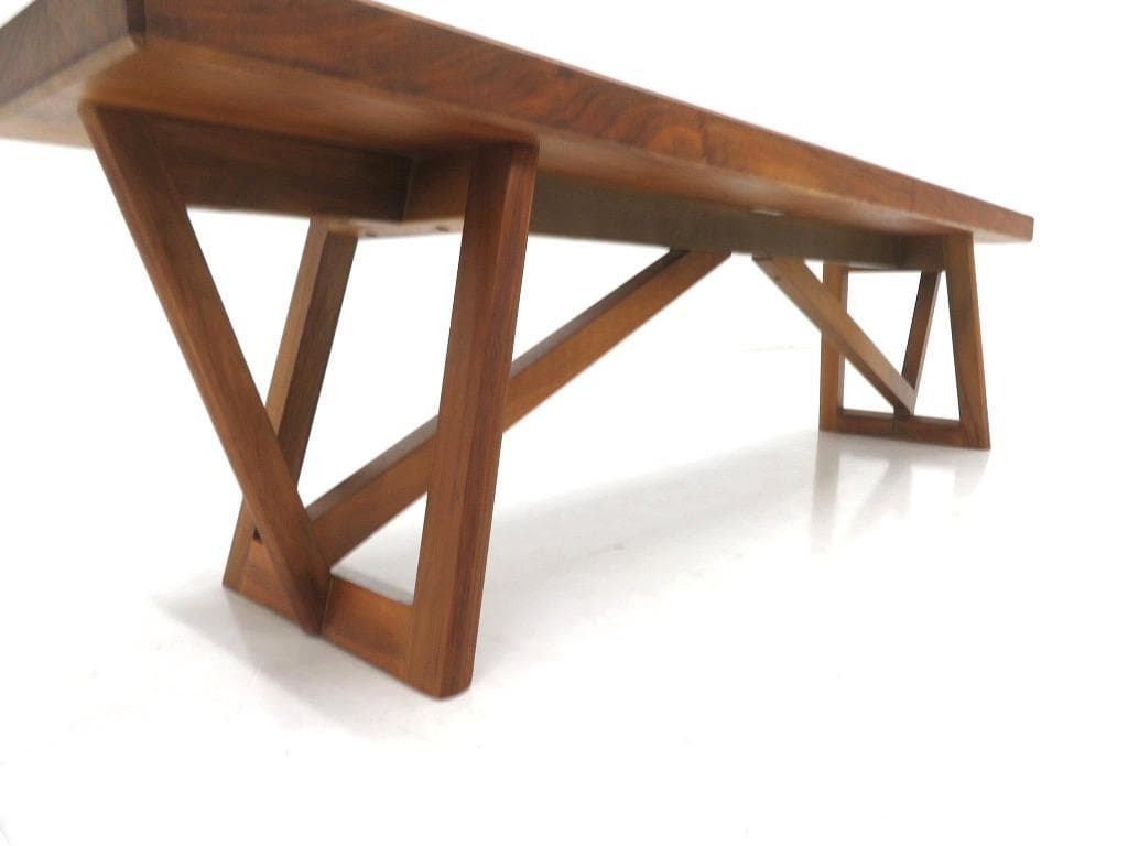 展示品　カリモク　ウォールナット　無垢材　ベンチ　チェア　イス　北欧