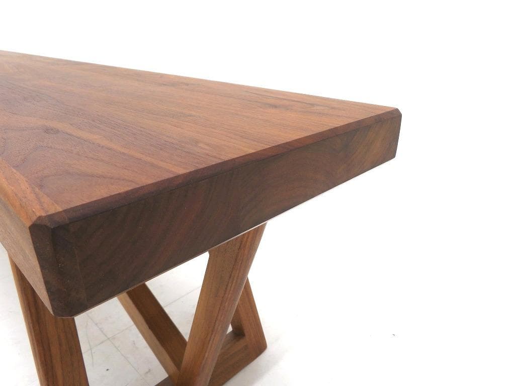 展示品　カリモク　ウォールナット　無垢材　ベンチ　チェア　イス　北欧