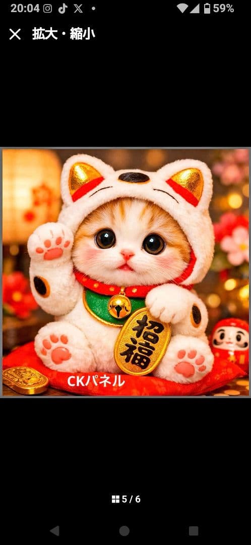 ご確認用　ファン子　ハンカチ　ねこちゃん柄12/28