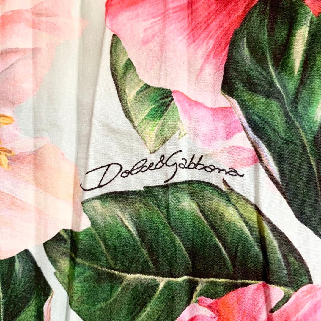 DOLCE&GABBANA　フローラル　ミディ丈　フレアスカート　花柄　42