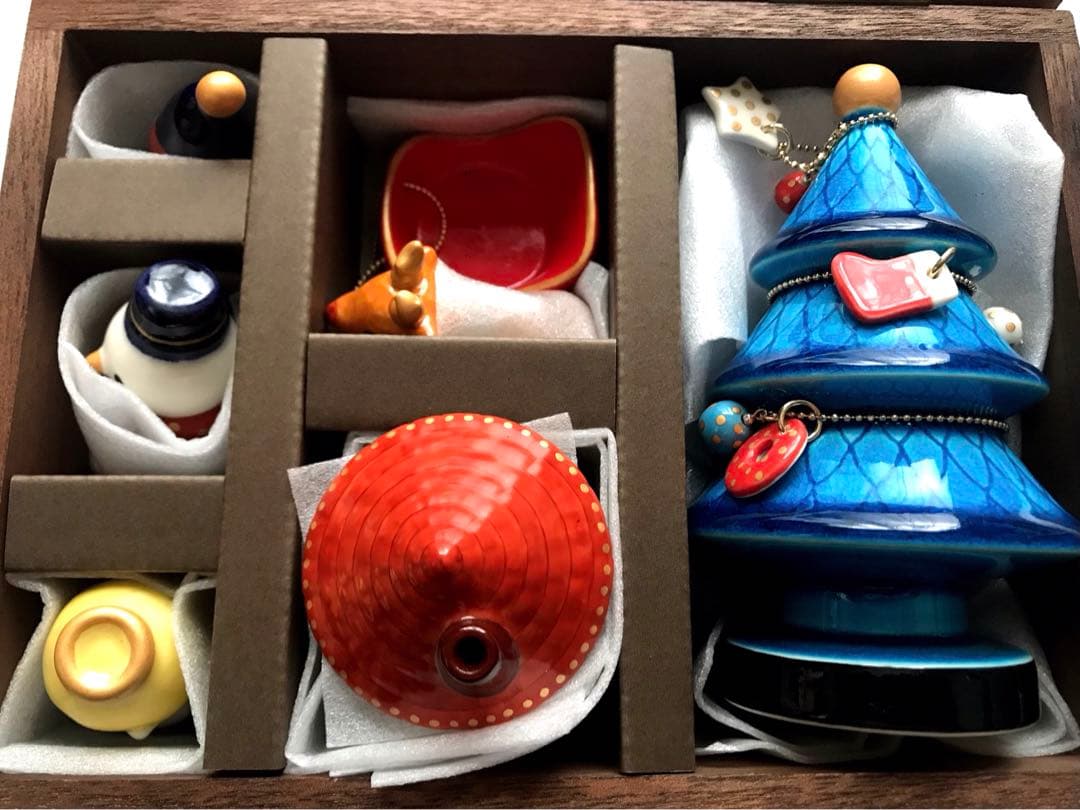 新品 kobeigama 幸兵衛窯 クリスマス オーナメント 5個セット 陶器