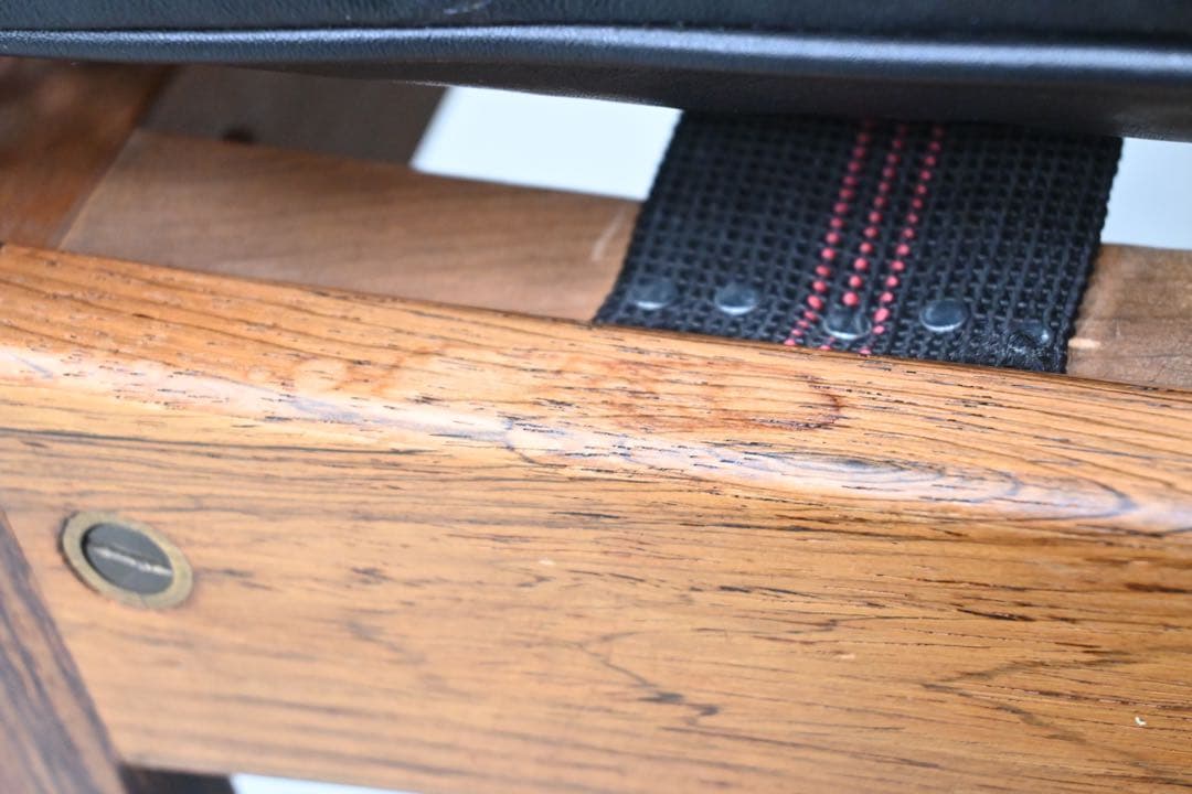 【希少品】C.F.C Silkeborg社製 アームチェア 籐張 ローズウッド