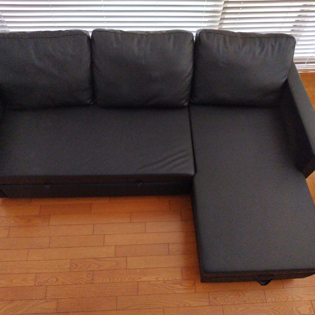 ニトリ　カウチソファベッド（Nシールド ノアーク2 DBR）