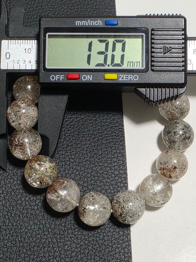 13㎜ シュードモルフクリスタルインクォーツ　ブレスレット