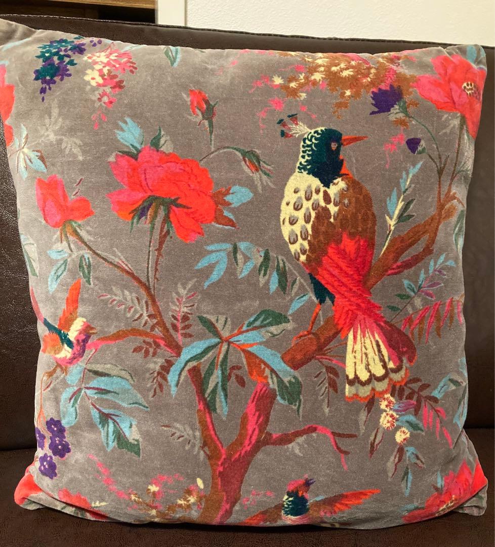 HAOMY フランス　クッションカバー 鳥柄　 yula