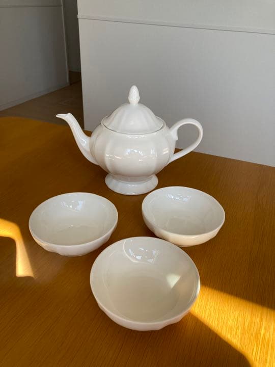 リチャードジノリ　ティーポット、プレート3点 　箱付き