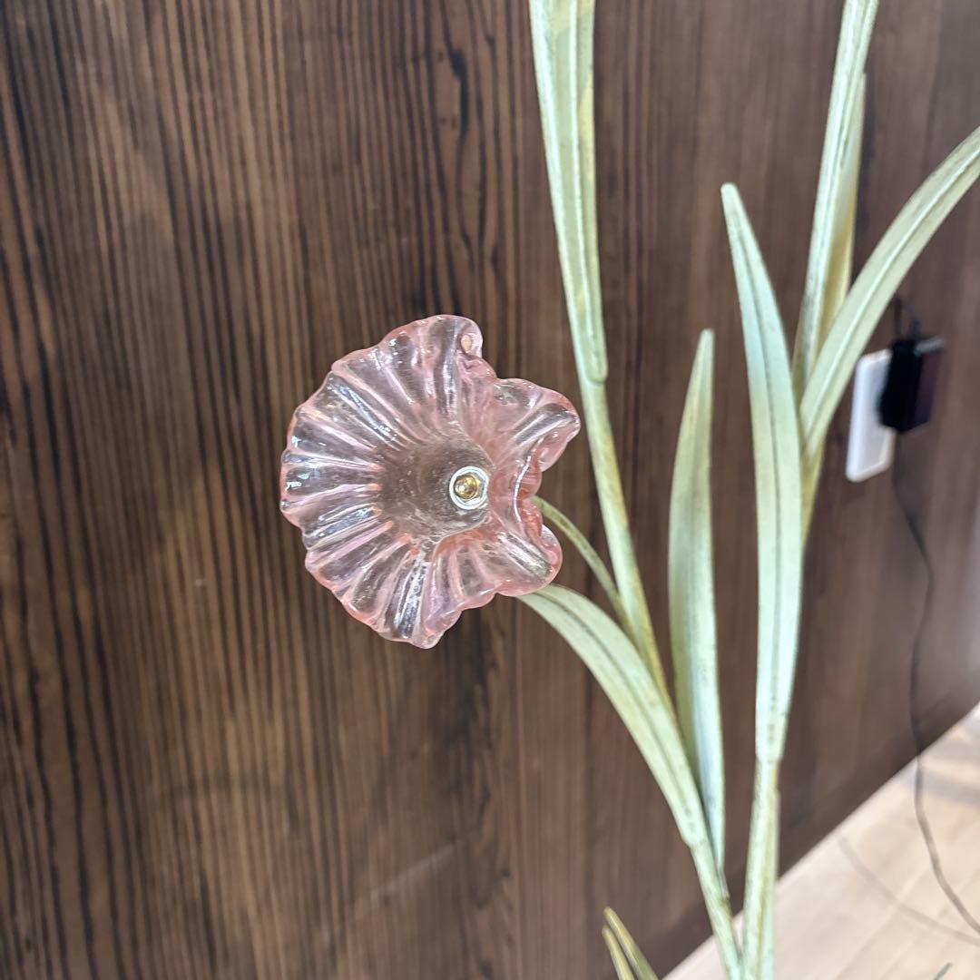 キシマ　フロアランプ　スタンドライト　フラワー　アンティーク風