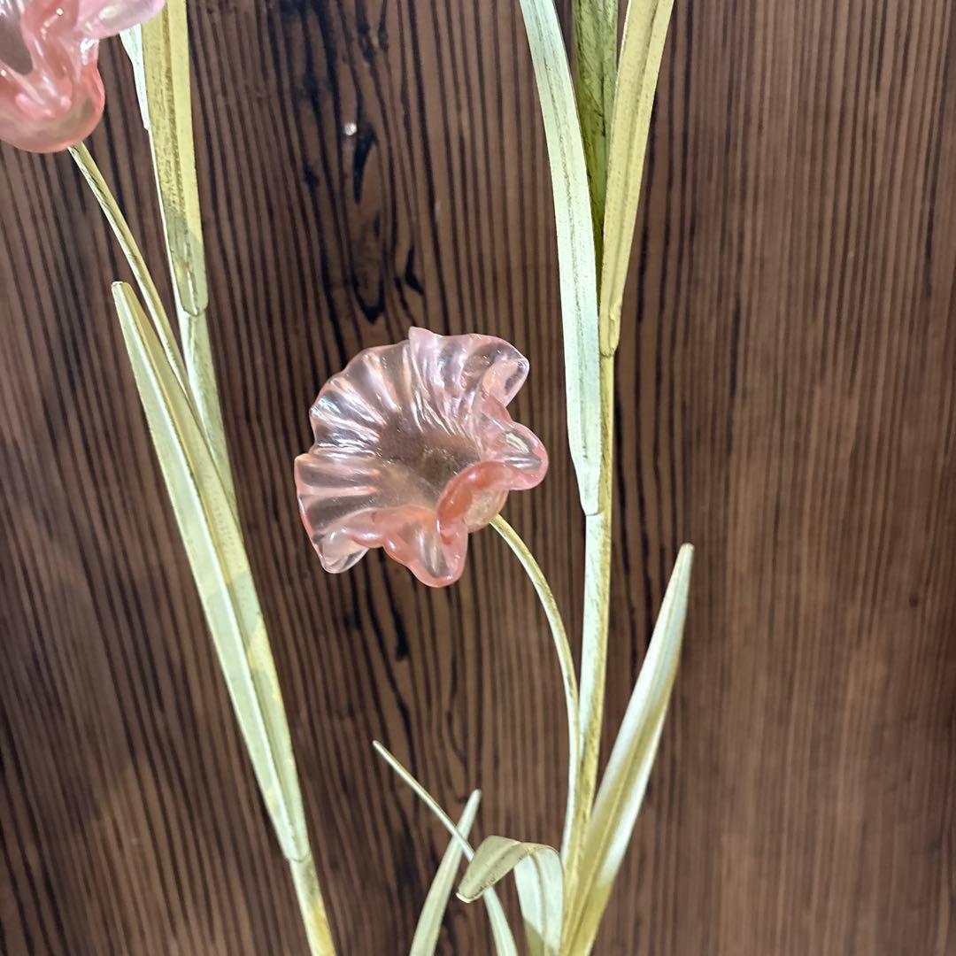 キシマ　フロアランプ　スタンドライト　フラワー　アンティーク風