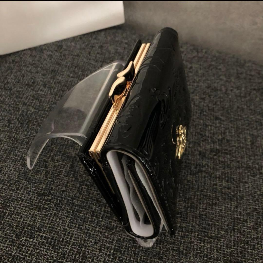 Vivienne Westwood 三つ折り財布　エナメル　黒