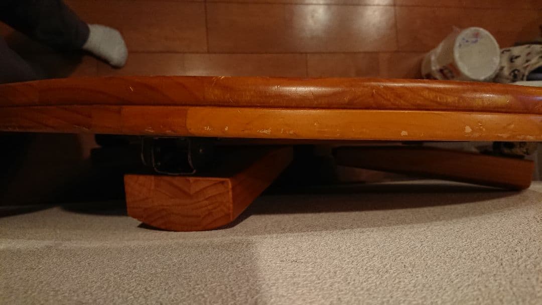 八幡産業 丸テーブル 木製 900mm × 900mm × 320mm レトロ