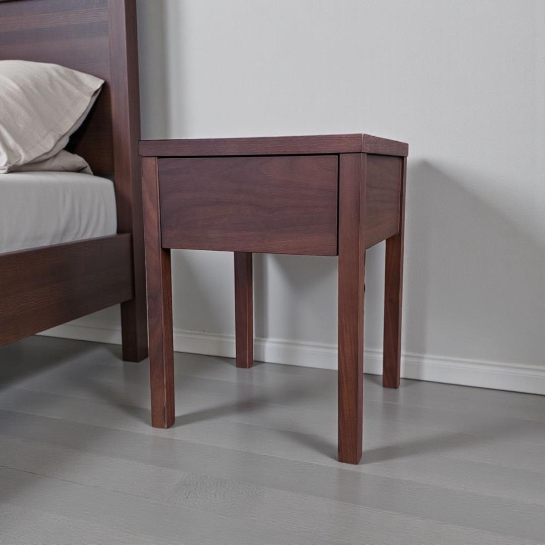 関家具 アマンドⅡ サイドテーブル ナイトテーブル ウォールナット 北欧デザイン