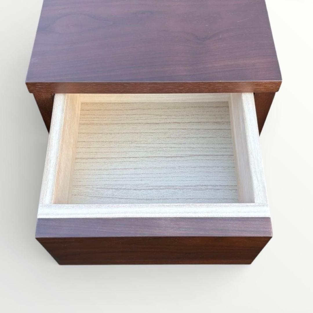 関家具 アマンドⅡ サイドテーブル ナイトテーブル ウォールナット 北欧デザイン