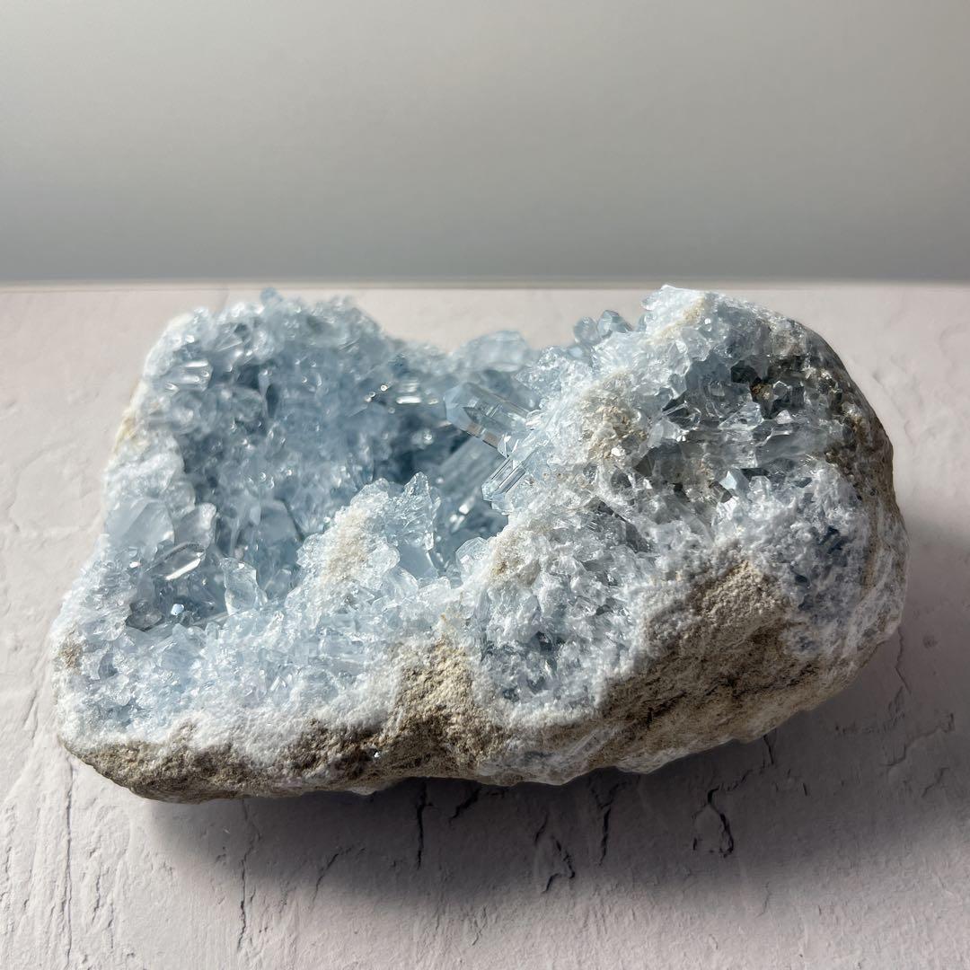 天然石 秘蔵＆美麗品 セレスタイト クラスター EXグレード