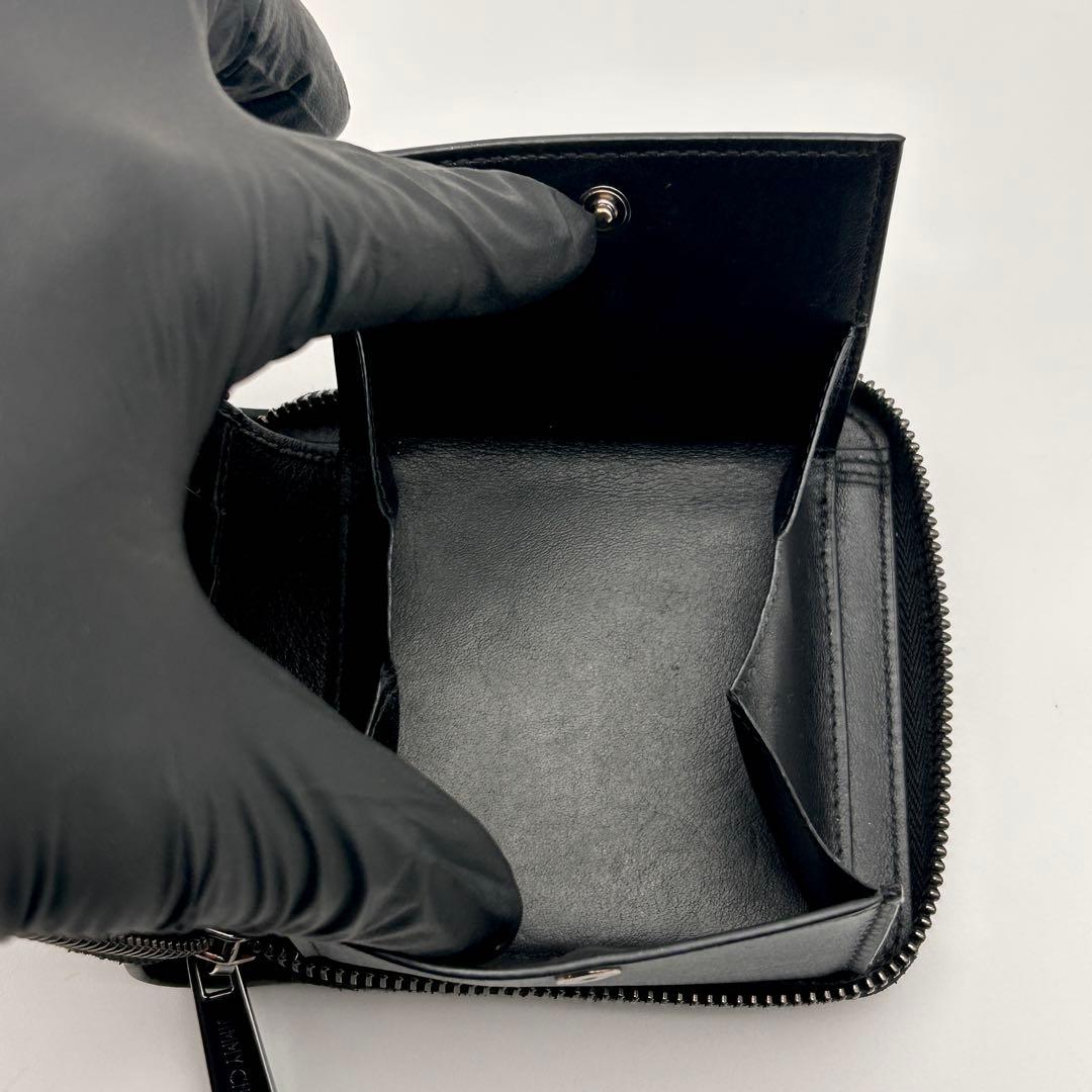 ✨極美品✨ JIMMY CHOO ジミーチュウ 二つ折り財布 ブラック 希少性大