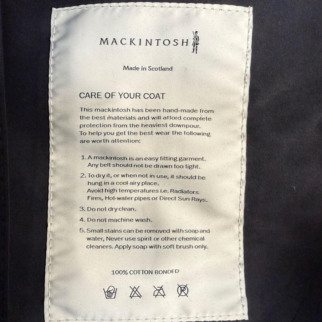 J6315美品マッキントッシュ ダンケルドゴム引きライナーバルマカーンコート42