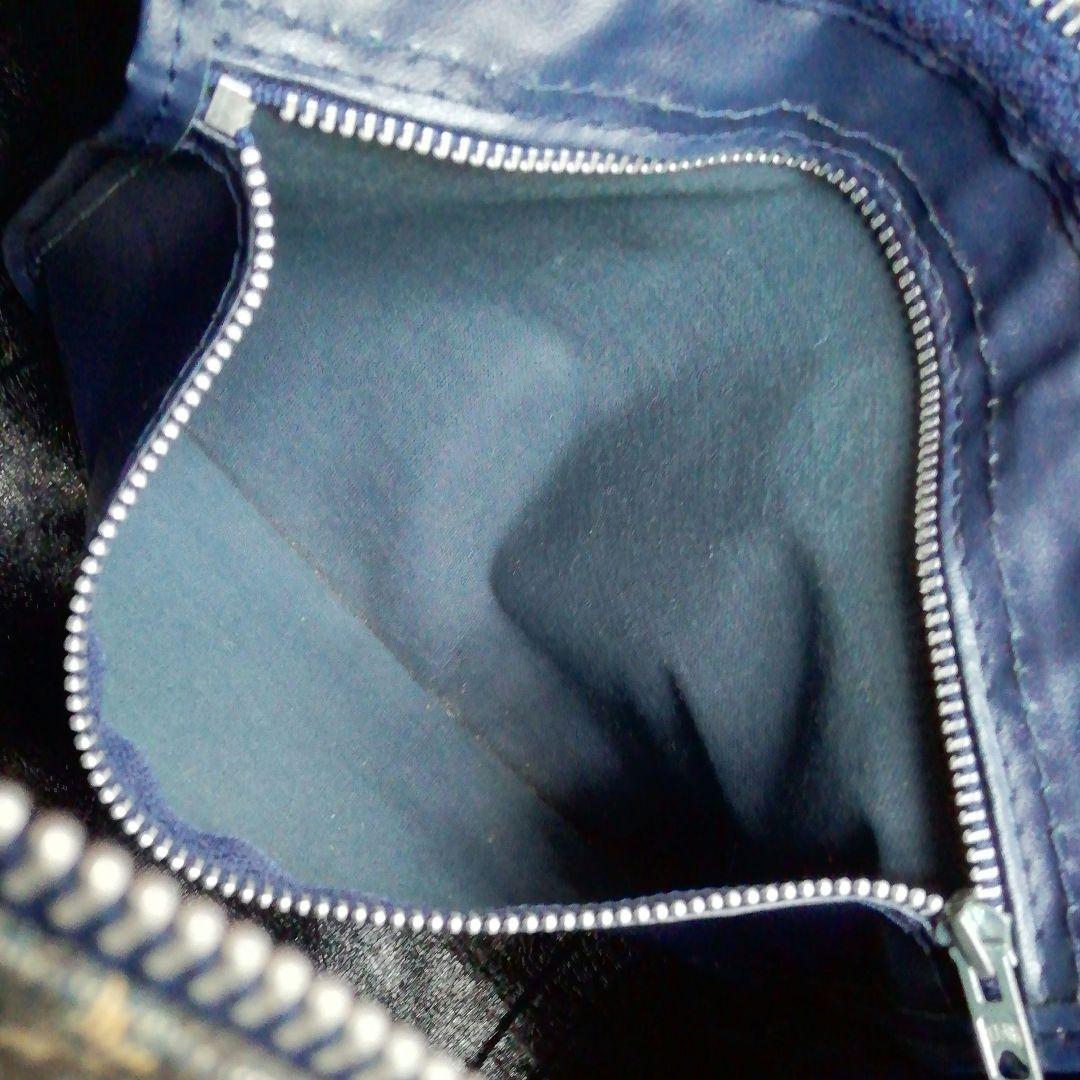 クリスチャンディオール トロッター ボストンバッグ ネイビー