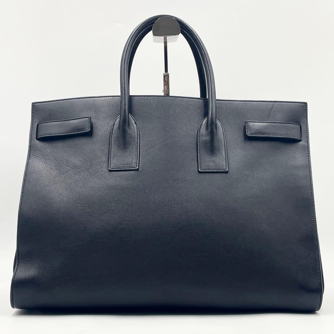 【未使用級】サンローラン サックドジュール トートバッグ 大容量ブラック メンズ