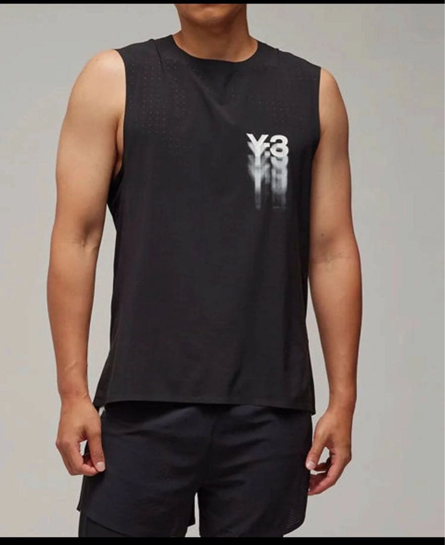 新品　Y-3 M RUN TANK ブラック