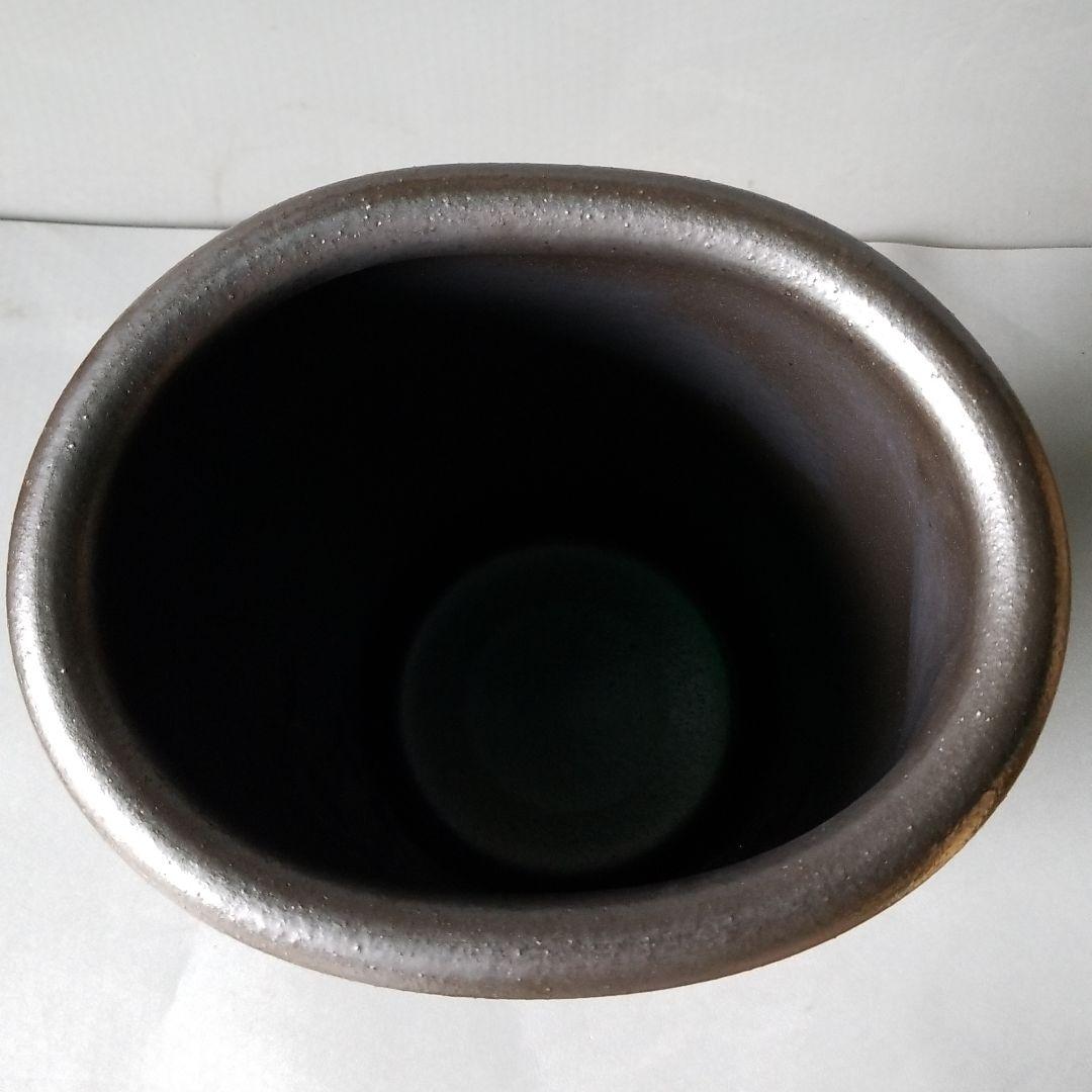 信楽焼 傘立て ふくろうペア 高さ４７cm