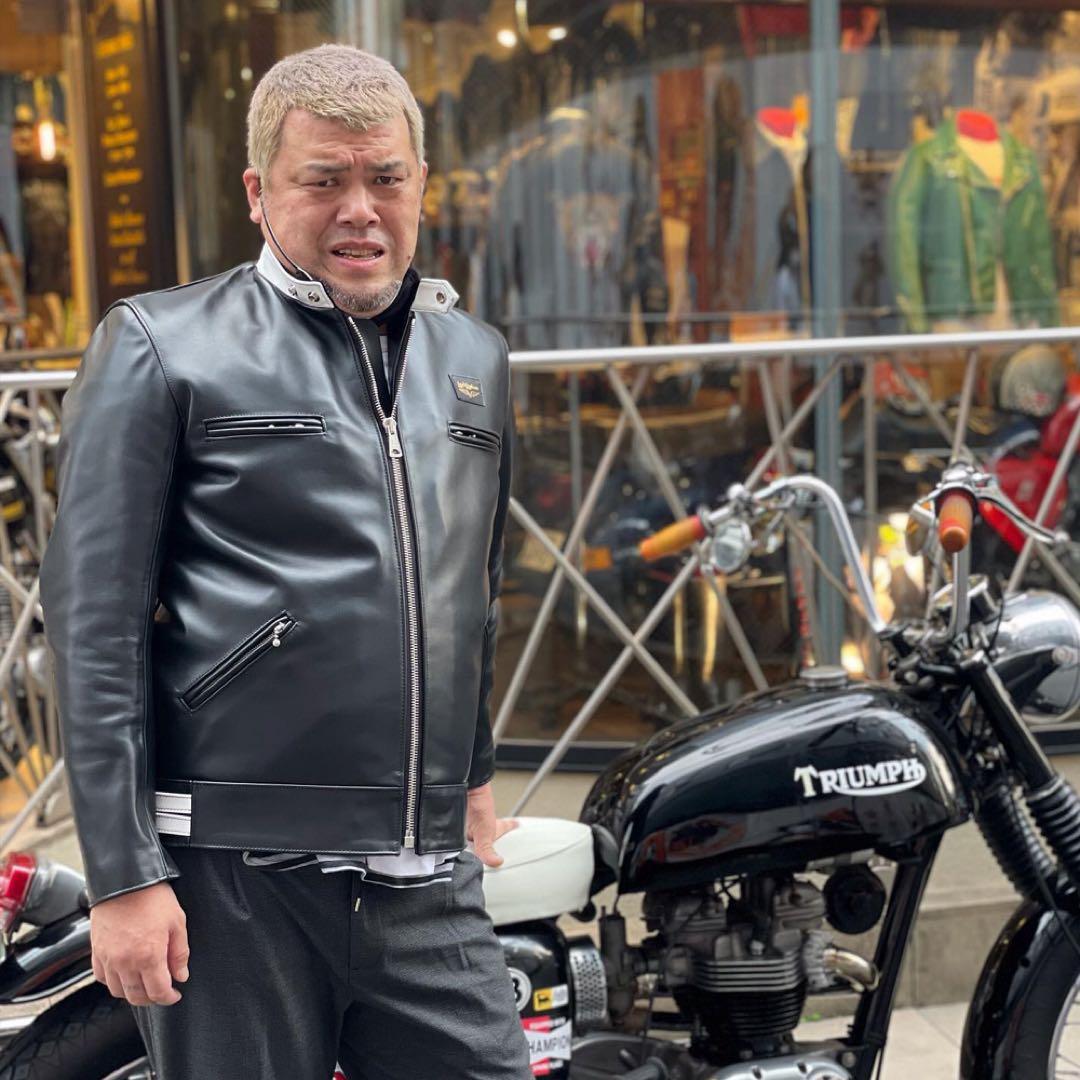 Lewis Leathers スーパースポーツマン ホース 40 ネイビー