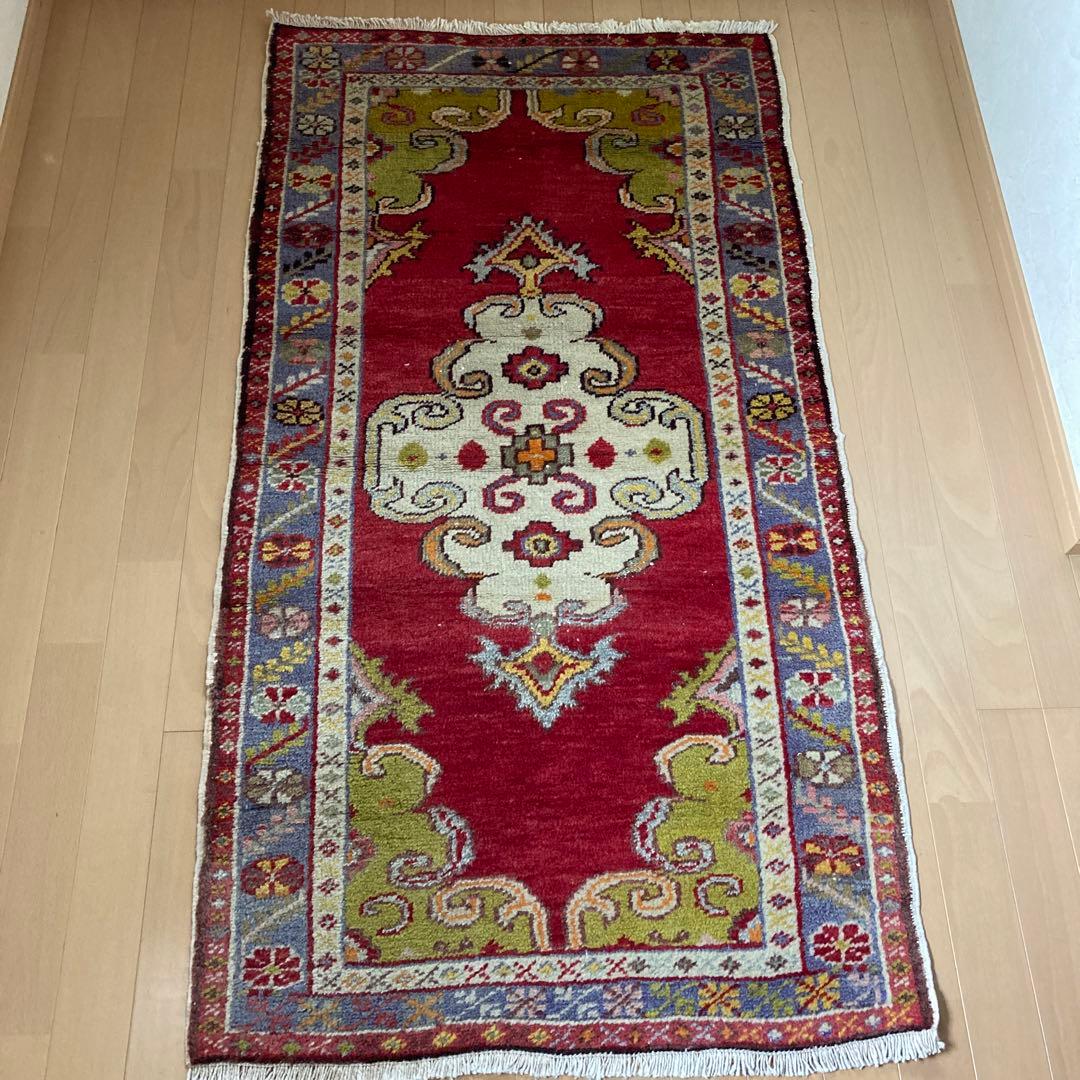 セール⭐︎トルコ手織り絨毯　ギュネイ