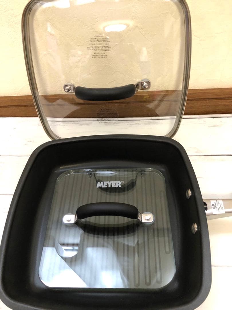 MEYER マイヤー プレス蓋付き パーフェクトグリルパン 24cm