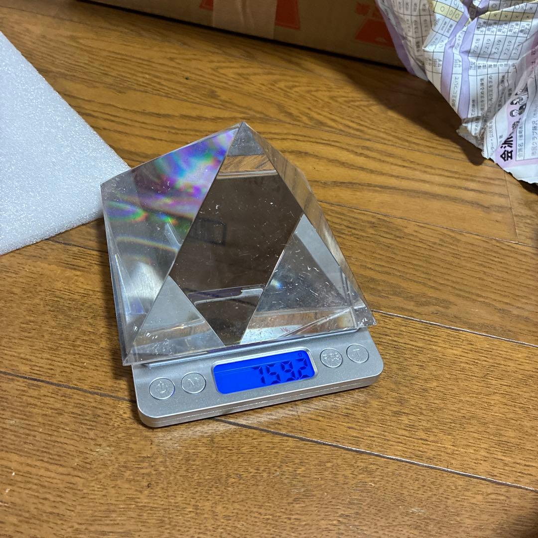 宇宙パワークリスタルピラミッド♡大サイズ♡透明感抜群!! 759g