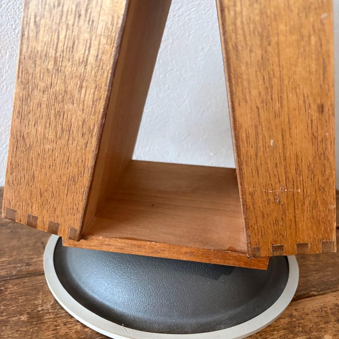 レトロ　トナカイ印　印鑑タワー　回転式ゴム印ケース　古道具 ショーケース　昭和