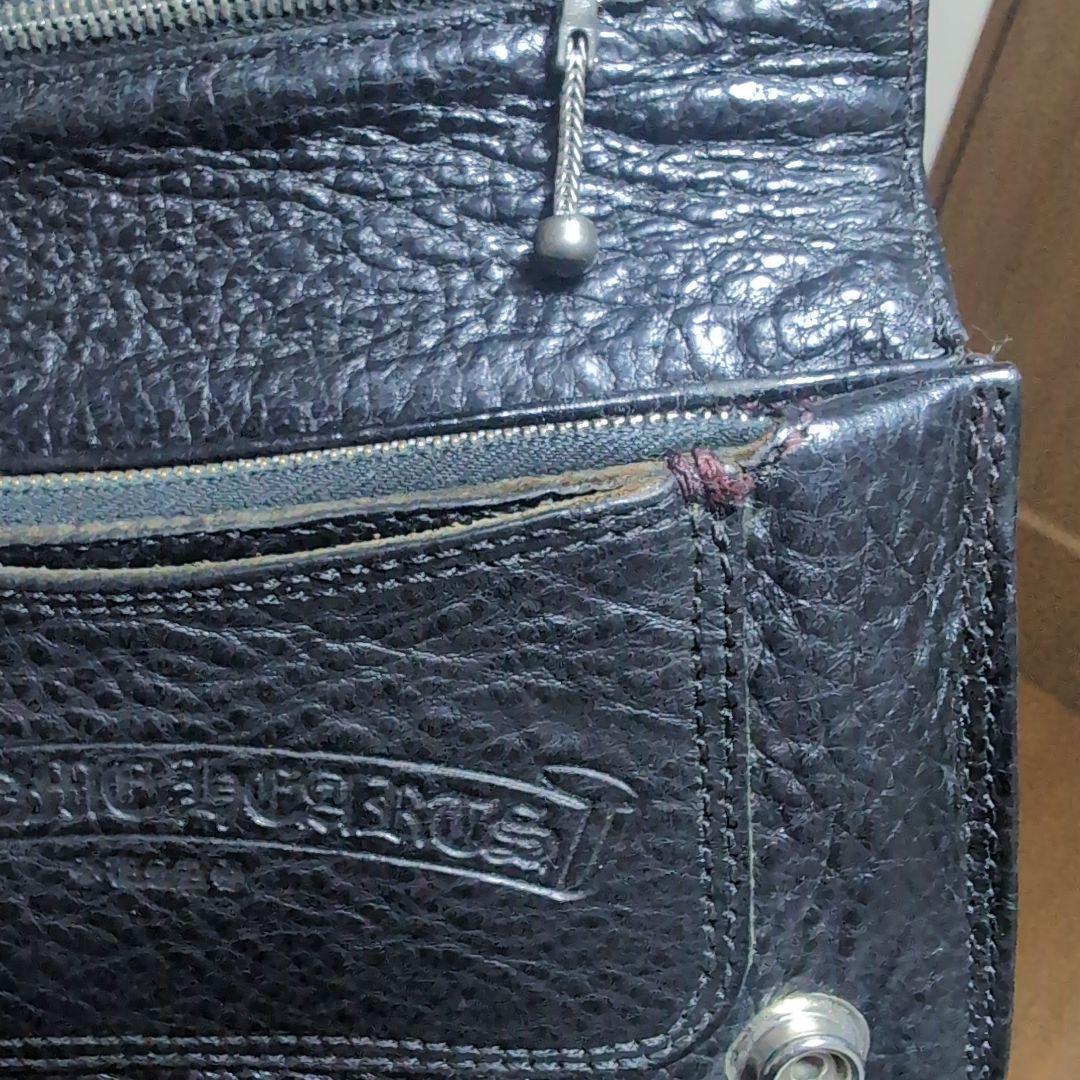 chromehearts2zipwalletアイアンクロスストラップ付き最終価格