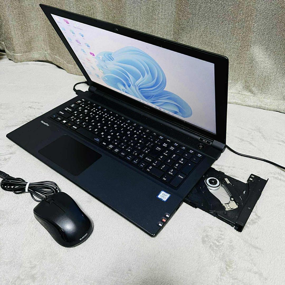 S158 NECノートパソコンSSDメモリ8G第7世代 Window11オフィス