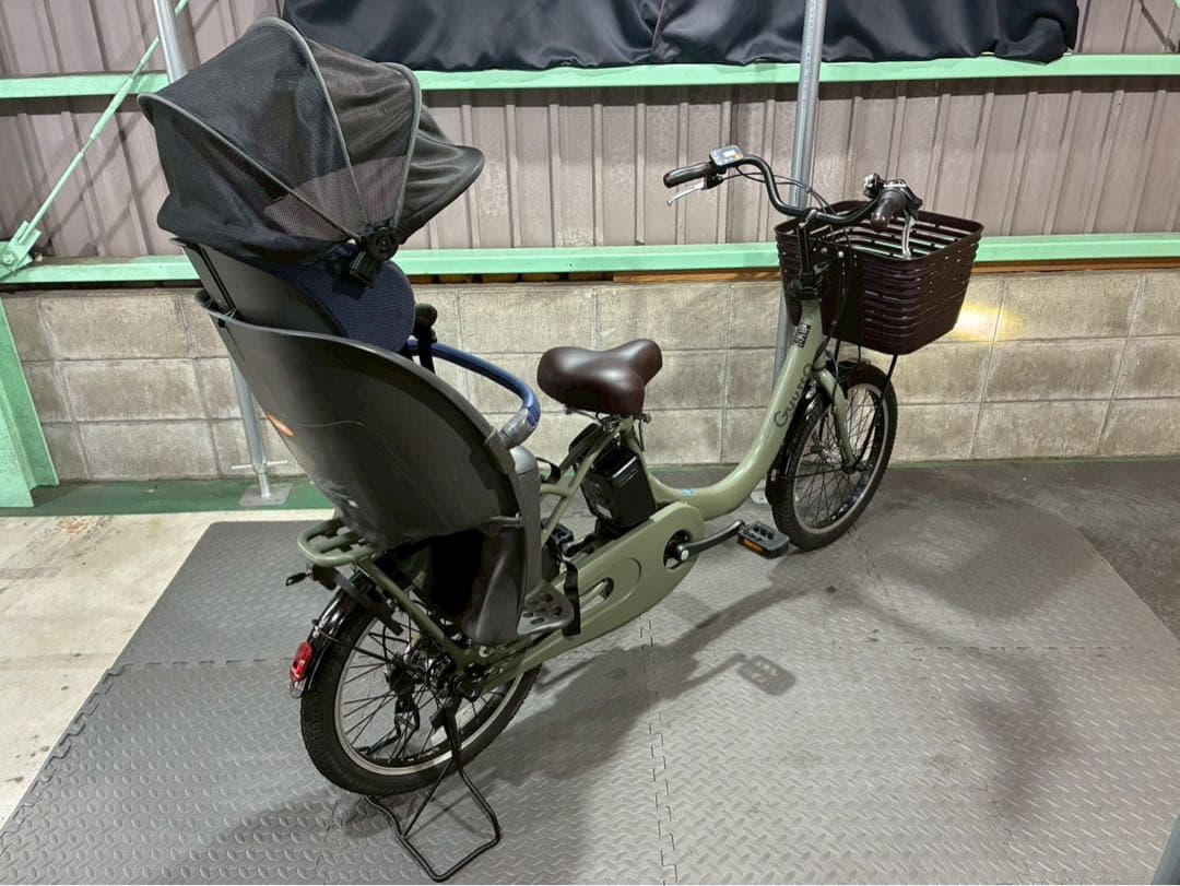№3725電動自転車パナソニック　ギュット 20インチ✨大容量バッテリー✨